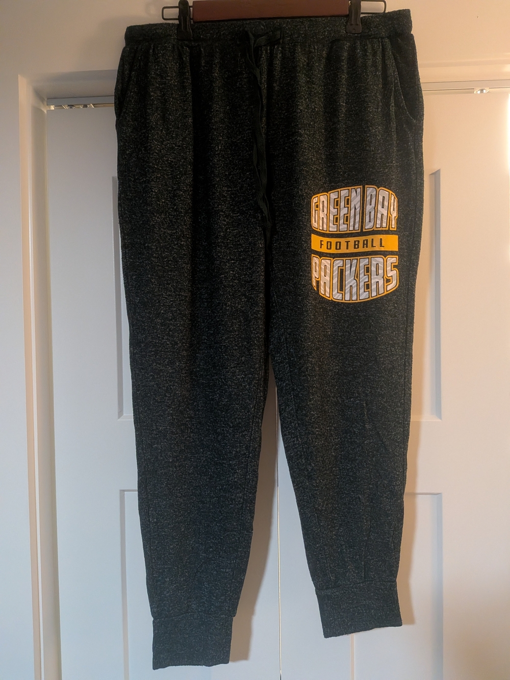 Zubaz Women's NFL New Orleans Saints Marled Lightweight Jogger Pant Size XL